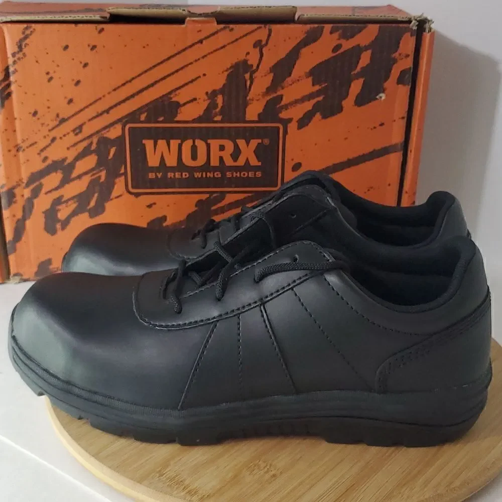 Worx by Red Wing Shoes Men's Slip Resistant Black Work Oxford Shoes Size 13 5039